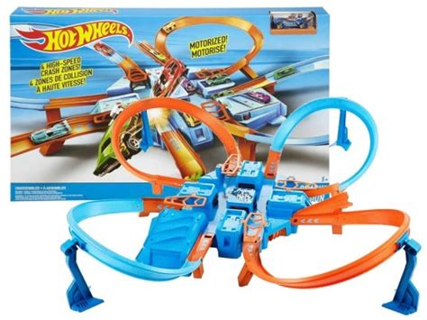 HOT WHEELS ZESTAW TORÓW ZAKRĘCONY TOR KRAKS z rampami pętlą skrzyżowaniem 14416893971 Allegro pl