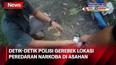 Detik Detik Penggerebekan Lokasi Peredaran Narkoba Polisi Lepaskan