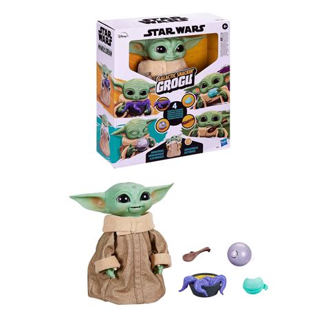 Boneco Star Wars Galactic Snackin Grogu Child Baby Yoda Figura 23 Cm