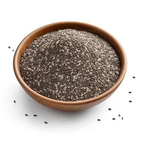 Premium Photo Natural And Fresh Chia Seeds Isolated On White Background