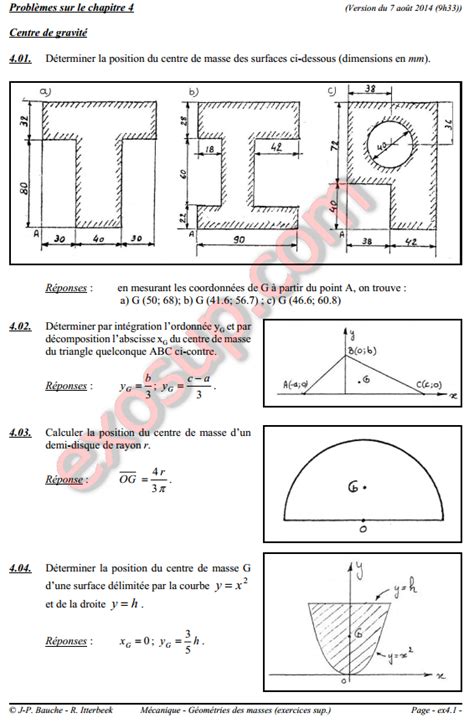 Calcul Centre De Masse