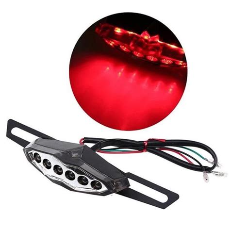 Lanterna Led Moto Custom Suporte Placa Universal Cb 300 300R Xt 600 Xre