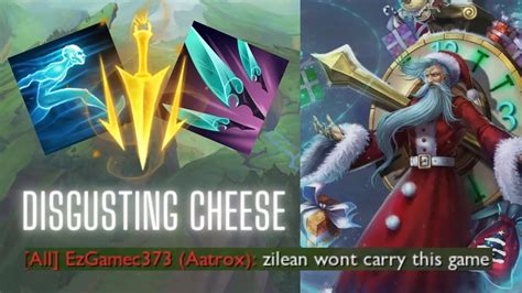 RANCID Cheese Destroying An Aatrox With LETHAL TEMPO NAVORI ZILEAN