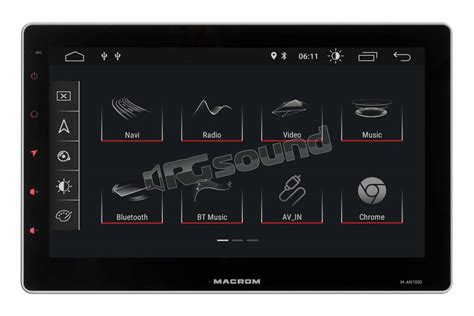 Macrom M AN1000DAB Grande Monitor 10 Con Sistema Operativo Android