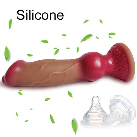 Godemiché réaliste en Silicone pour grand chien taille XXl Plug Anal ventouse de pénis jouets