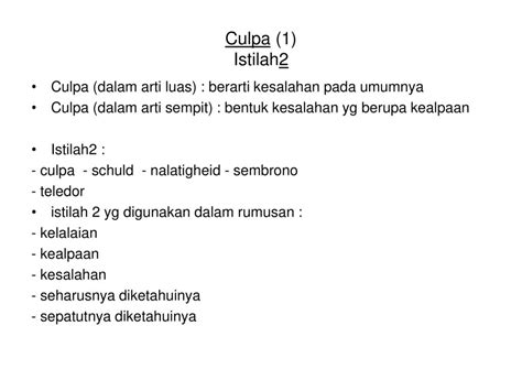 Kesalahan Pengertian Telah Melakukan Dapat Dipersalahkan Ppt