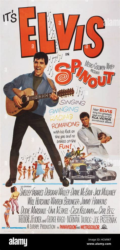 Spinout Us Poster Art Elvis Presley Stock Photo Alamy