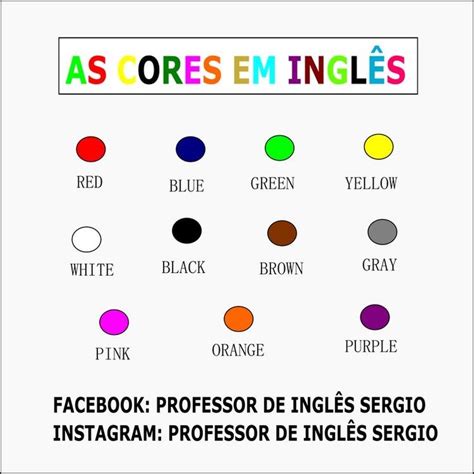 Lápis De Cor Em Inglês - Aprenda as cores em inglês | Cores em ingles, Artigo definido, Bingo de ...