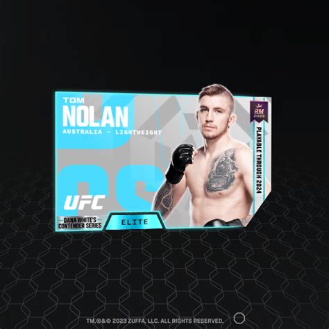 Tom Nolan Dwcs Set Elite Nft For Sale Reignmakers Ufc