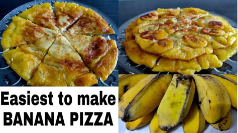 How To Make Banana Pizza Banana Pizza In A Pan Easy Way To Make