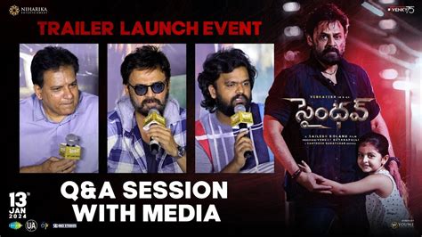 SAINDHAV Movie Team Q A With Media Venkatesh Sailesh Kolanu