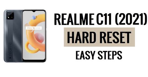 How To Realme C11 2021 Hard Reset Factory Reset Easy Steps