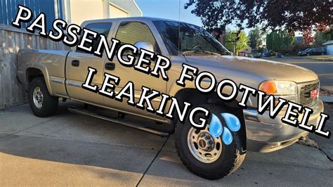 How To Fix Water Leaking Issue From Passenger Footwell Gmc