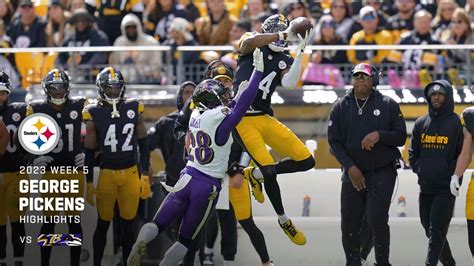 HIGHLIGHTS: George Pickens' best plays from 146-yard game vs. Ravens ...