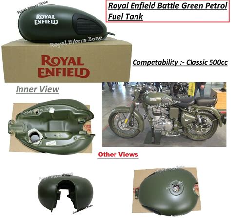 Royal Enfield Classic 500cc Battle Green Petrol Gas Fuel Tank Ebay