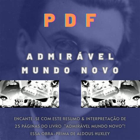 Pdf Resumo Interpreta O Da Obra Admir Vel Mundo Novo De Aldous