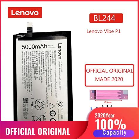 BL244 batería 2020 Original para Lenovo Vibe P1 P1A42 P1C58 P1C72