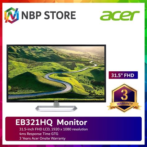 Acer EB321HQ Abi 31.5" FHD IPS Widescreen LED LCD Monitor | Shopee Malaysia