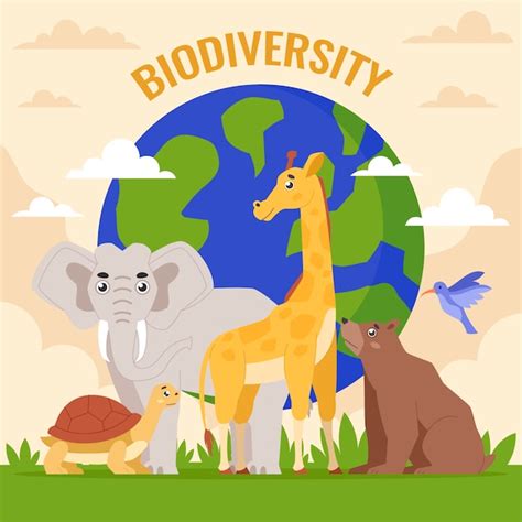 Ilustraci N De Biodiversidad Dibujada A Mano Vector Gratis