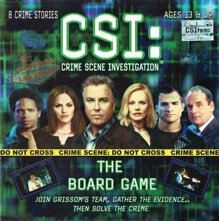 CSI: Crime Scene Investigation – The Board Game | Board Game ...