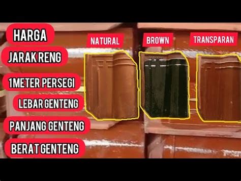 SPESIFIKASI DAN HARGA GENTENG MORANDO JATIWANGI YouTube