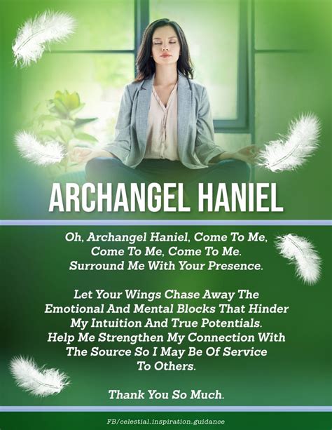 Archangel Haniel In 2021 Archangel Haniel Archangels Archangel Prayers