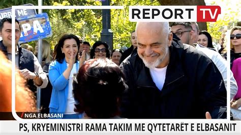 Report TV Rama kërcen me socialistët në Elbasan me këngën e fushatës