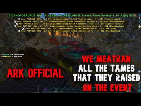 Meatrunning Hard UW Cave PISTOLE ARK OFFICIAL PvP YouTube