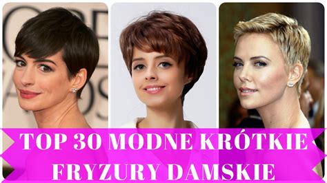 Top 30 modne krótkie fryzury damskie YouTube