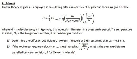 Solved Problem 8 Kinetic Theory Of Gases Is Employed In