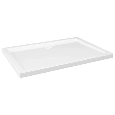 Receveur De Douche Rectangulaire Extra Plat Abs Blanc X Cm