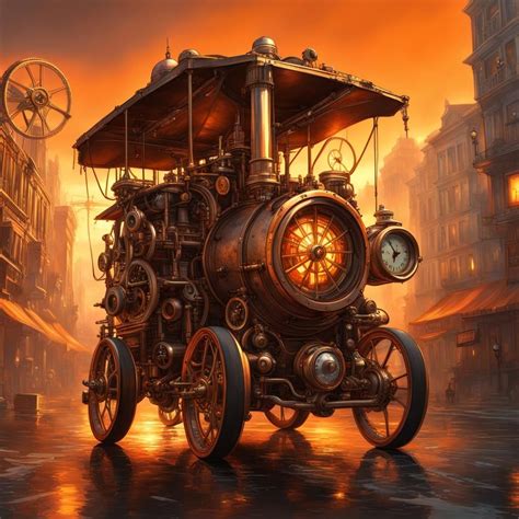 Steampunk Car Ai Generated Artwork Nightcafe Creator