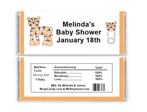 Birth Announcement Candy Bar Wrapper 9 - Wrapcandy