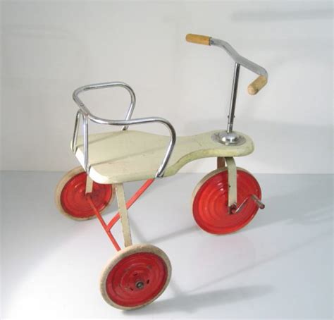 Vintage fifties wood and metal tricycle | BDF