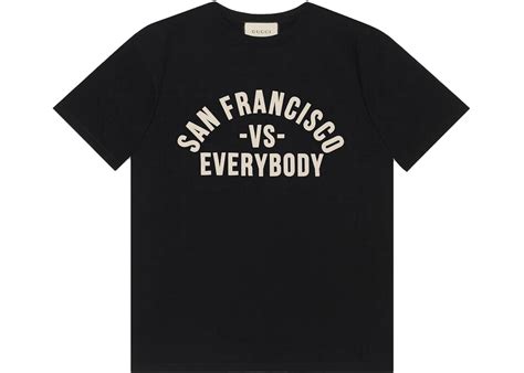 Gucci San Francisco Vs Everybody T Shirt Black Ss21