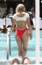 Sophie Turner In Bikini At Delano Hotel Pool In Miami