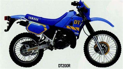 Yamaha Dt Enduro Motorcycle In Blue And Black