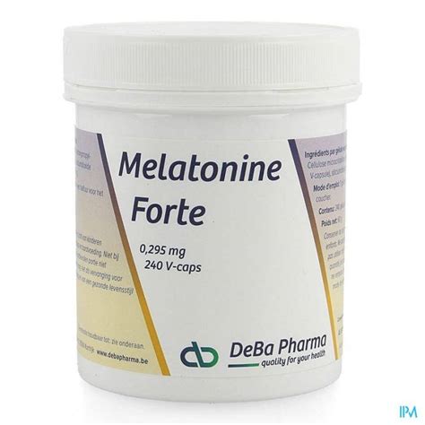 Melatonine Forte V Caps Deba Online Apotheek In Belgi Pharmazone