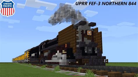 Outdated Minecraft Train Tutorial Union Pacific Fef Northern