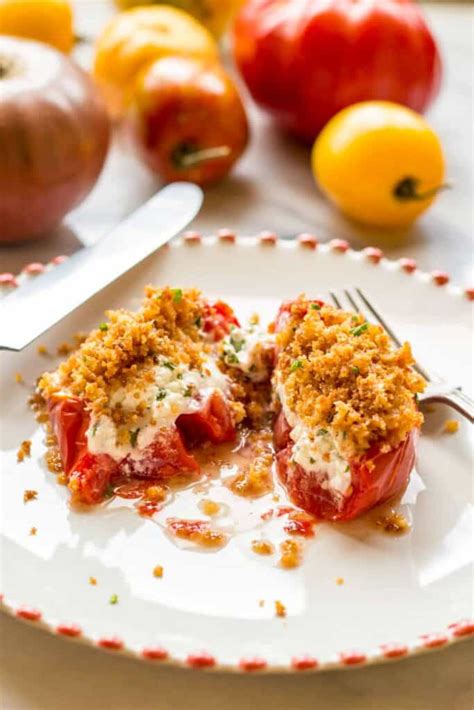 Easy Baked Goat Cheese Stuffed Tomatoes Coley Cooks