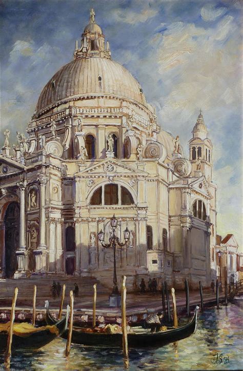 Venice - Santa Maria Della Salute Painting by Irek Szelag