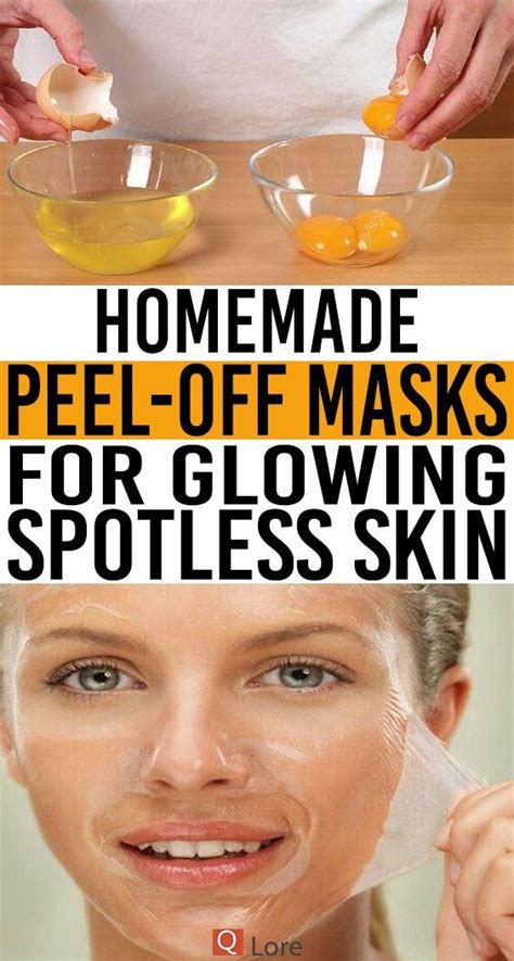 Homemade Peel Off Masks For Glowing Spotless Skin In 2020 Homemade