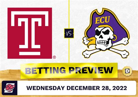 Temple Vs East Carolina CBB Prediction And Odds Dec 28 2022