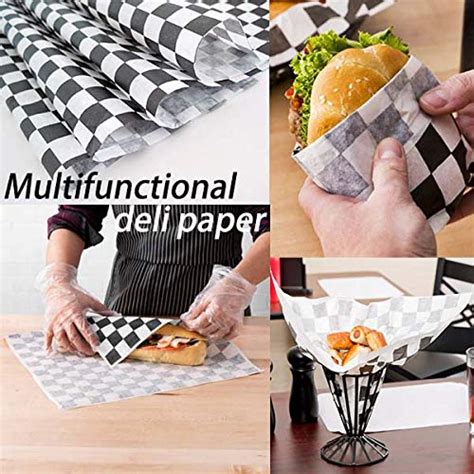 Sheets X Deli Wax Sheets Sandwich Wrap Paper Black And