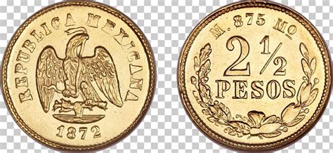 Gold Coin Mexican Mint Mexican Peso Currency PNG Clipart Australian