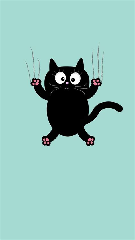 Free download Cartoon Black Cat Wallpaper Iphone 720x1280 Wallpaper teahubio [720x1280] for your ...