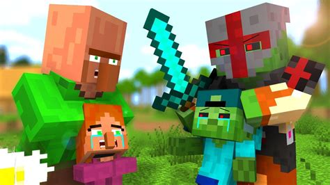 Zombie Vs Villager Life 2 Craftronix Minecraft Animation YouTube