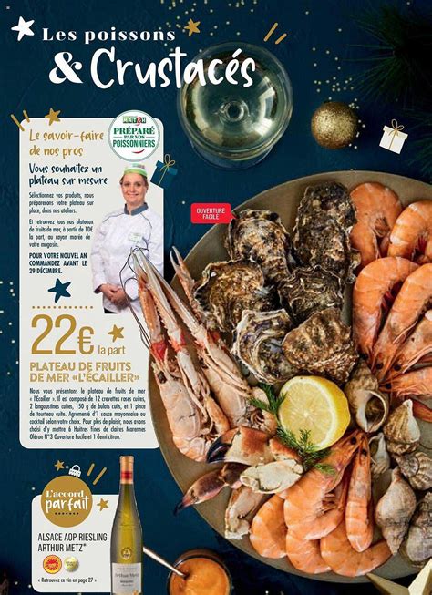 Promo Alsace Aop Riesling Arthur Metz Plateau De Fruits De Mer L