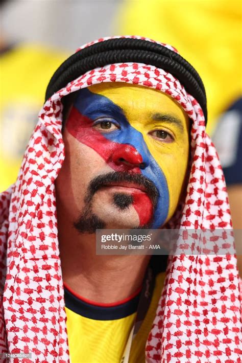 A Fan Of Ecuador During The Fifa World Cup Qatar 2022 Group A Match