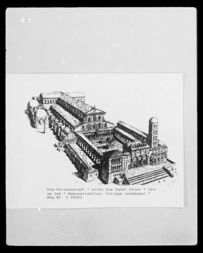Rekonstruktion Der Gesamtansicht Von Alt Sankt Peter In Rom Europeana
